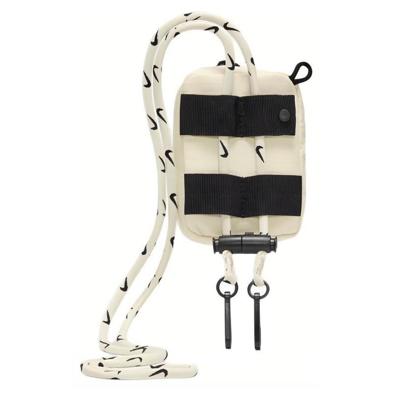 Nike Polyester Lanyard Bag, Shoulder Bag, Crossbody Bag Regular Unisex Coconut Milk & Black Casual FD6268-119
