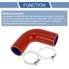 X AUTOHAUX Silicone Hose, Different Diameter Elbow, 90 Degrees, 4