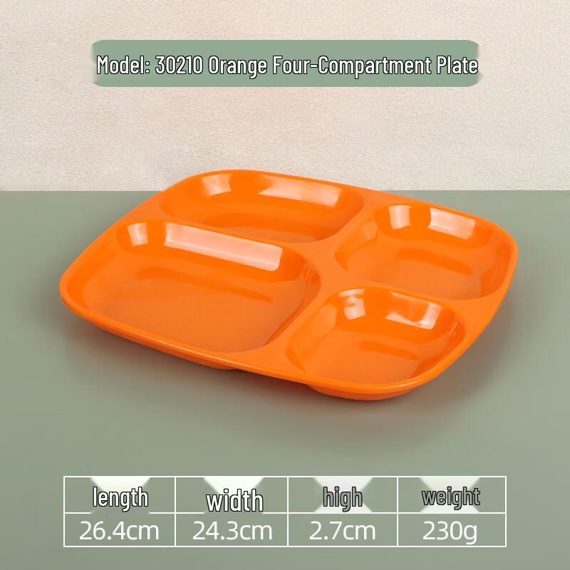 

Four-Compartment Melamine Meal Plate