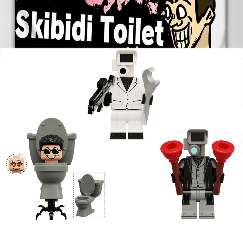 War Skibidi Toilet God Surveillance Expert Building Blocks Diy Figure Toy Gift