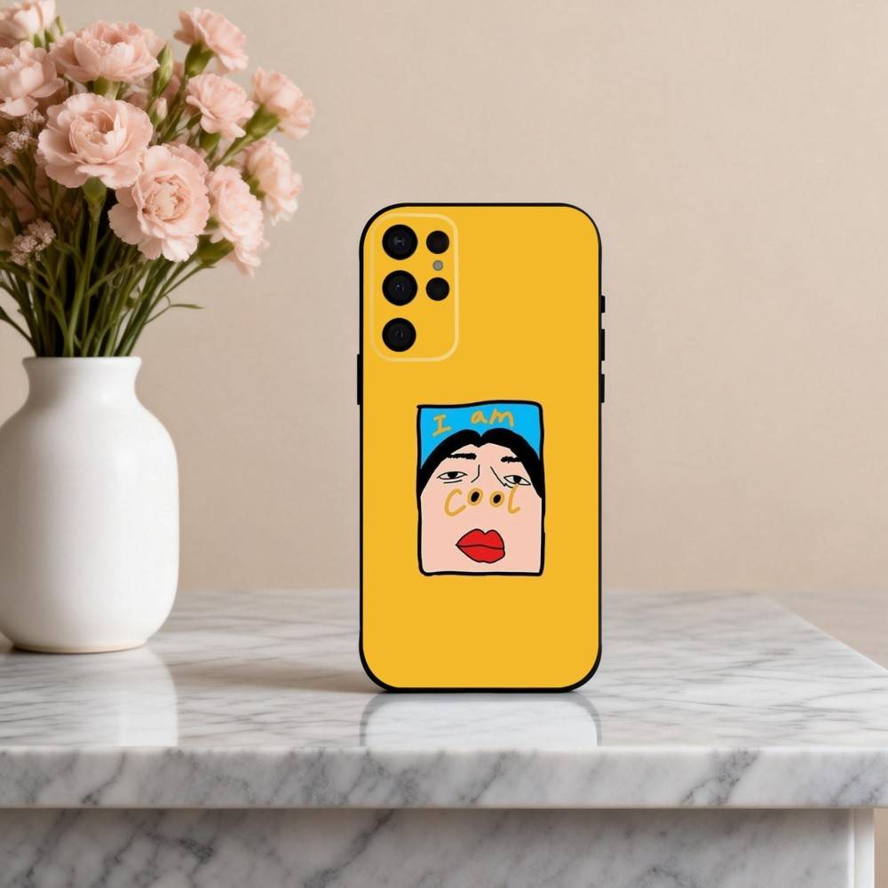 Funny I Am C-Cool Pattern Phone Case For Samsung S25,24,23,22,30,21,10,9,Ultra,Plus,Lite,FE,4,5 G Soft Black Case
