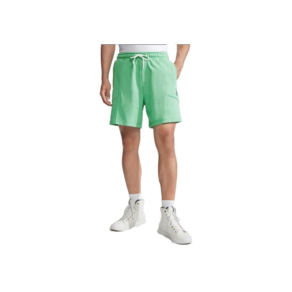 Calvin Klein Letter Drawstring Casual Shorts Men shorts Mint-Green J323189L1C