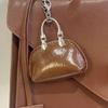 Small Keychain Bags Pendant Fashion PU Leather Keyring Decors for Women Bag Charm for Travel Sports and Daily Use