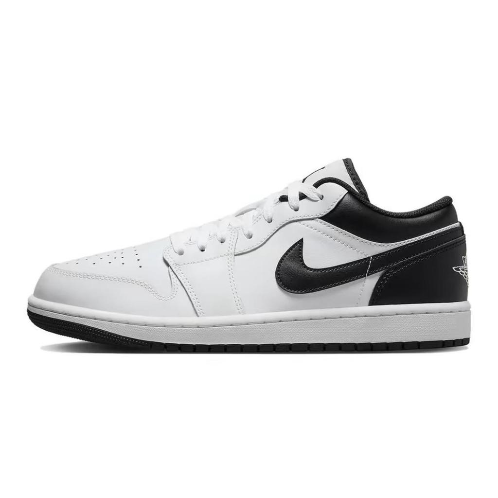 Jordan Air Jordan 1 Classic And Versatile Abrasion Resistant Low top Vintage Basketball Shoes Unisex Black Red 553558-132(Team758-)