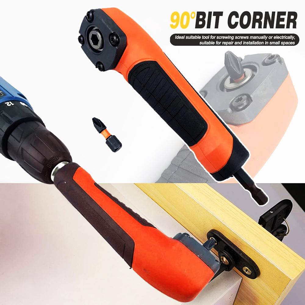 Winkelvorsatz Elektrischer Schraubendreher Reparatur 90 Grad Eckgerät Schraubendreher Stecknussadapter Bohrer Eckadapter