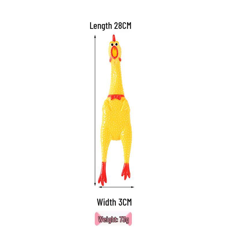 Funny Vinyl Screaming Chicken Toy - Large, Medium, Small Sizes for Creative Pranks & Stress Relief Fun