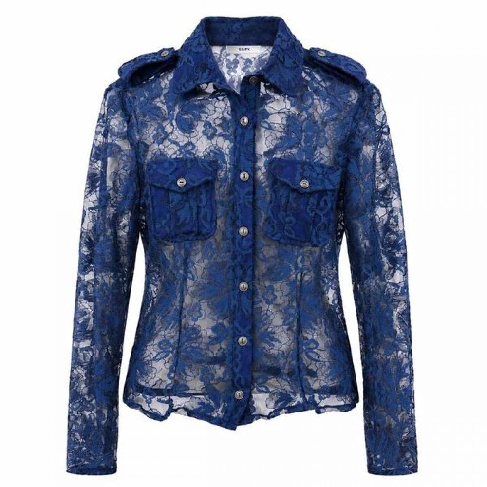 Ggpx New York Sexy Lace Two Pocket Shirt Gq8sh047f
