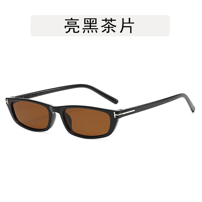 European American Style Men's Sunglasses Rectangle Shape UV Protection Sunglass for Women Trendy Stylish Female Sun Glass