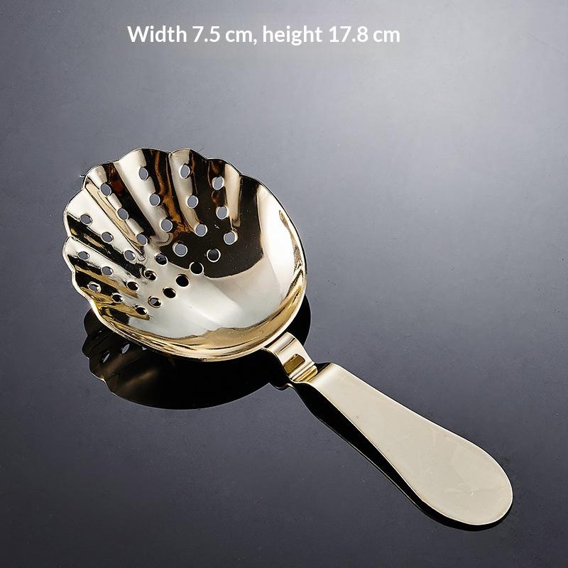 Julep Bar Strainer 304 Stainless Steel Cocktail Strainer Spoon Bar Sprung Cocktail Shaker Fast Drain Julep Strainer Bar Tools