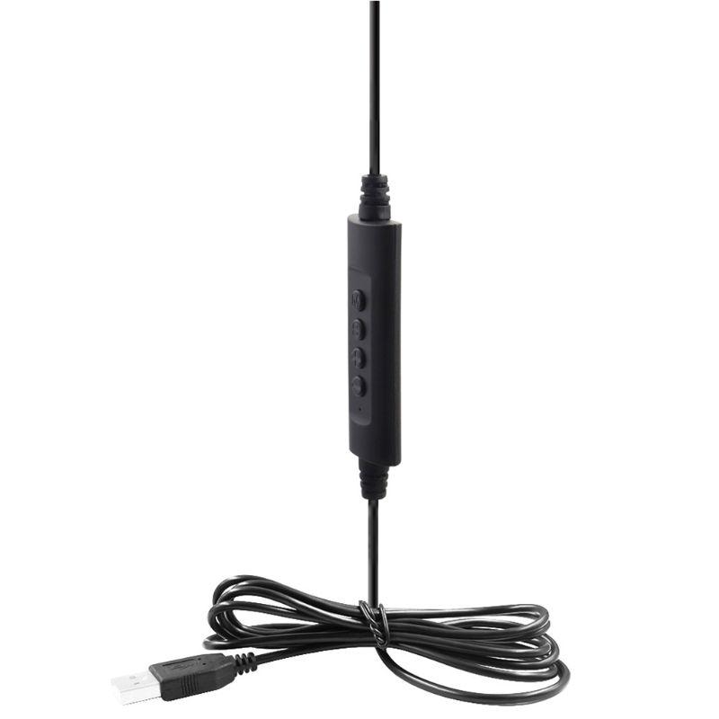 Call Center USB Headset Noise Cancelling Headset Headphone with Microphone 20Hz-20KHz Frequency Response Headphones