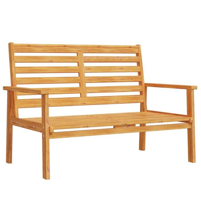 VidaXL Canapé de Jardin, Banc de Terrasse avec Accoudoirs et Dossier, Chaise de Camping, Meuble de Balcon, Moderne, Bois 366377