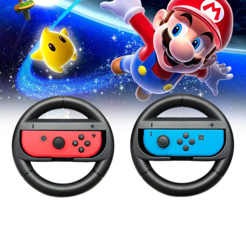 Of Set 2 Nintendo Switch Joy Con Wheel Controllers Gamepad Mario Kart Racing