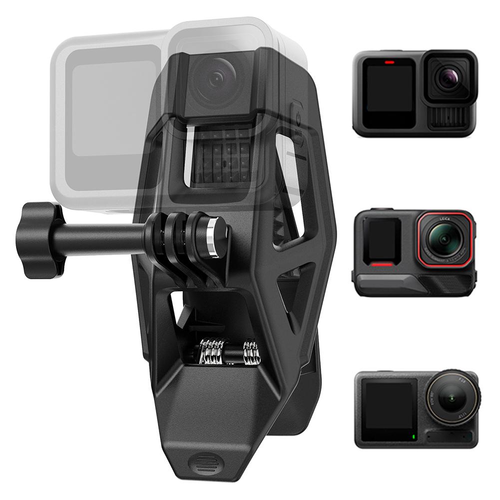 Universal Motorcycle Helmet Strap Chin Mount for DJI Osmo 360/Action5 PRO/4/3/GoPro 13 12 Insta360 X5 Sport Camera Clip Bracket