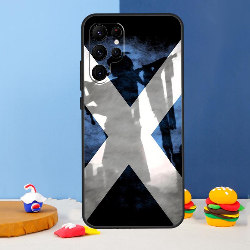 Scotland Scottish Flag Phone Case For Samsung Galaxy S24 S25 Ultra S9 S10 S20 S22 S21 S23 Plus S24 FE Cover Coque