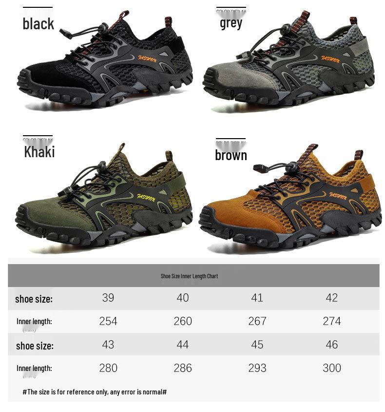 Men's Plus Size Five-Finger Outdoor Hiking and River Tracing Shoes - Summer Trend Swimming Style