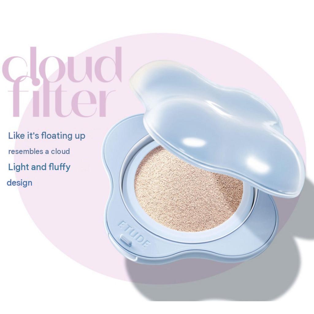 ETUDE Cloud Filter Cushion 15g – Lightweight Blurring & Smooth-Finish Korean Cushion Foundation