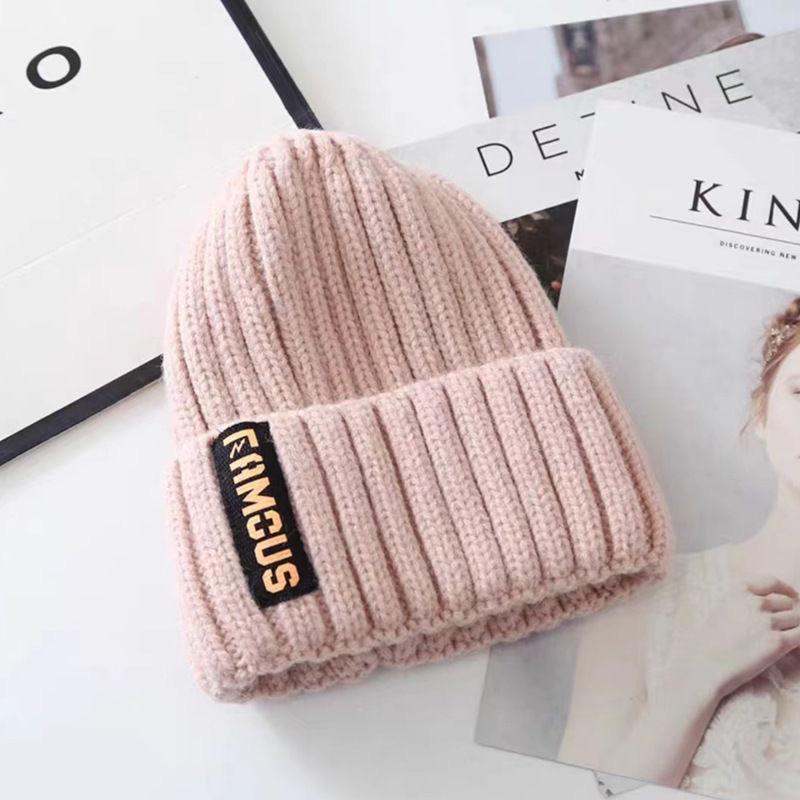 Cold Hat for Women In Autumn and Winter Korean Style Versatile Fashion Long Label Wool Hat for Winter Warm Men's Ear Protection Bag Head Knit Hat