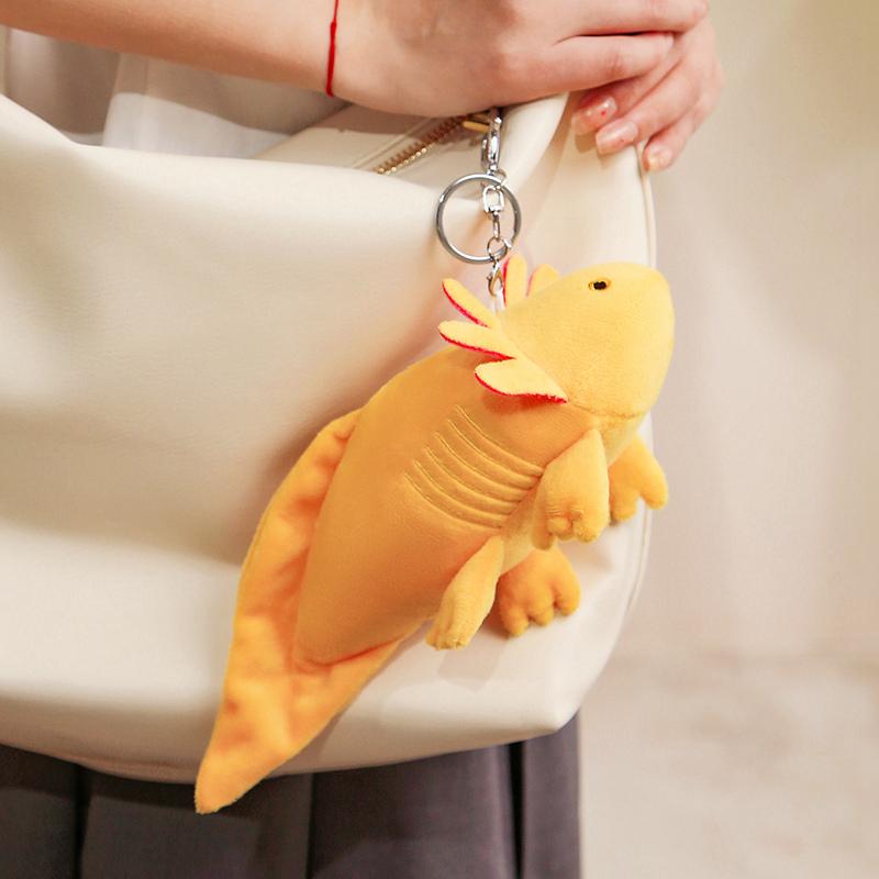 1pc 23cm Cartoon Salamander Plush Doll Pendant Backpack Keychain Children's Pillow Lovely Toy Gift Home Decoration Birthday