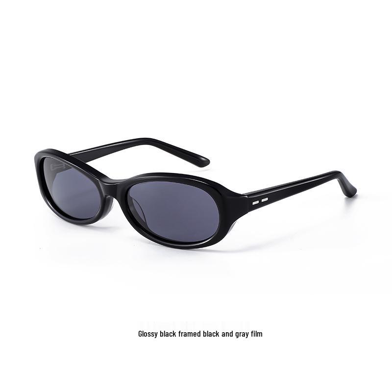 European Retro Acetate Sunglasses: Trendy, Small Frame, UV Protection
