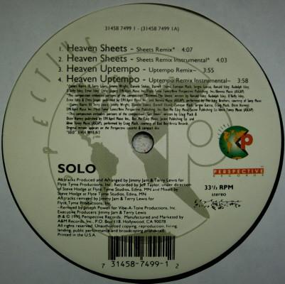 

12inch Record SOLO - Heaven 3145874991 PERSPECTIVERECO 1995 US Rap & Hip-Hop/R&B Used