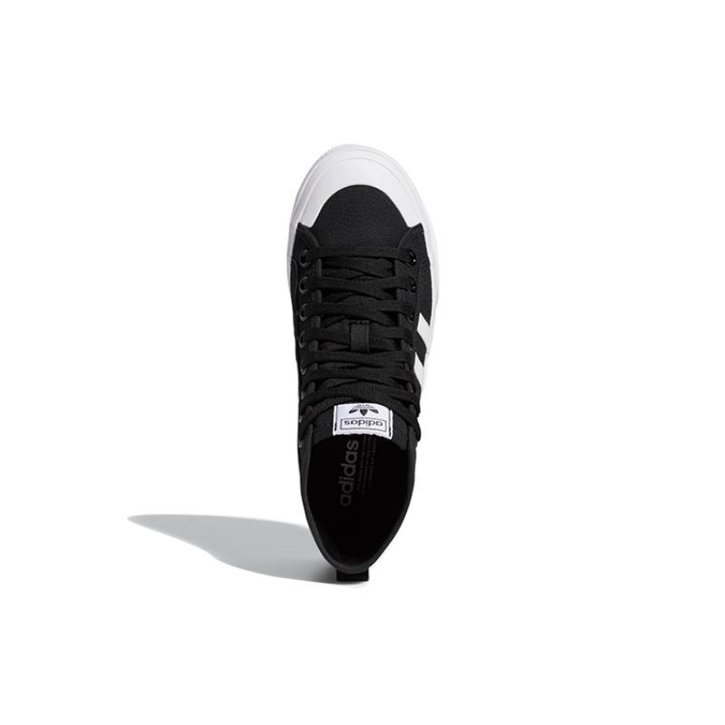 Adidas Women's Nizza Platform Mid 'Core Black White' Women's Sneakers FY2783