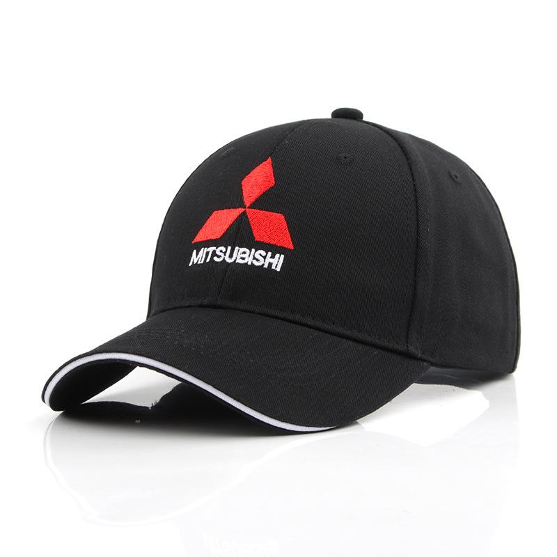 Universelle Baumwoll-Stickerei-Baseballkappe für Mitsubishi Outlander L200 ASX Lancer Mirage Ralliart Pajero Triton Eclipse Sonnenhut
