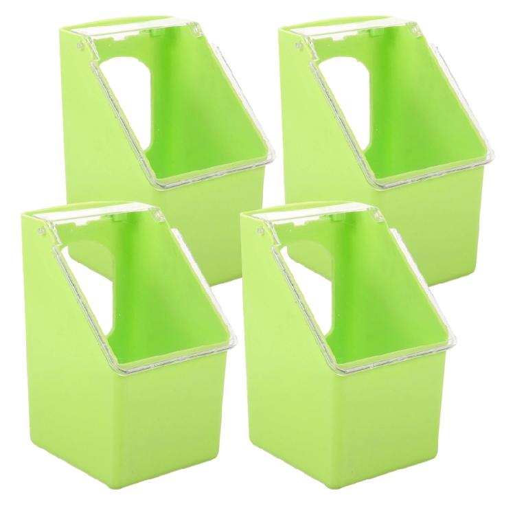 Practical Durable Plastic Hanging Pigeons Feeders for Bird Cages Easyly Installation Clean and Refill Space