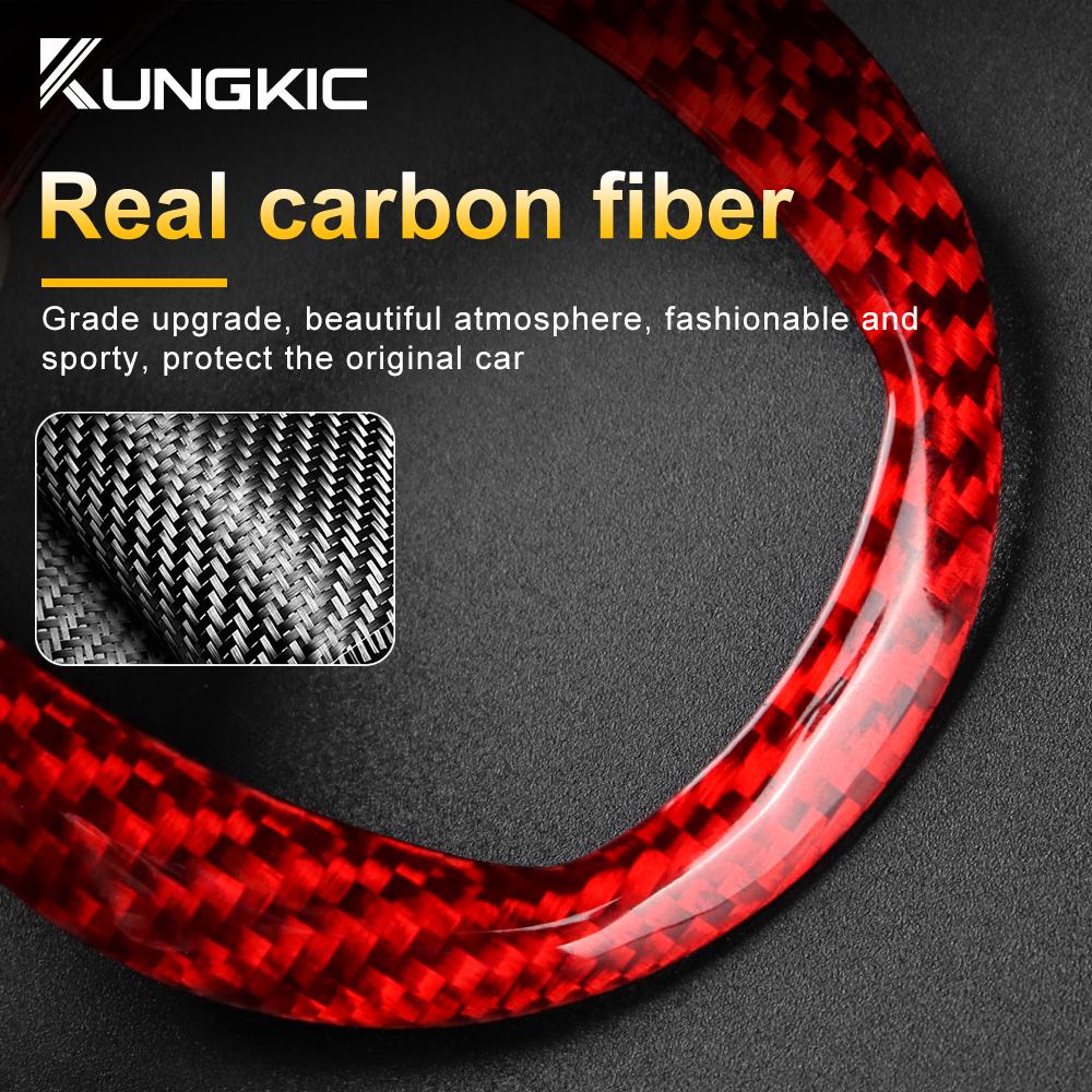 Real Hard Carbon Fiber Sticker For Fiat 500 Abarth 595 695 2008 2009 2010 2011 2012-2025 2025 Car Interior Carbon Accessories