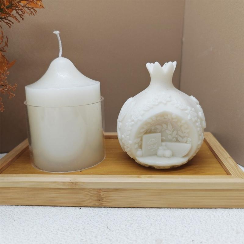 Pomegranate Silicone Candle Molds Silicone Soap Molds for Candle Soap Chocolate Molds for Candy Cake Fondant Baking