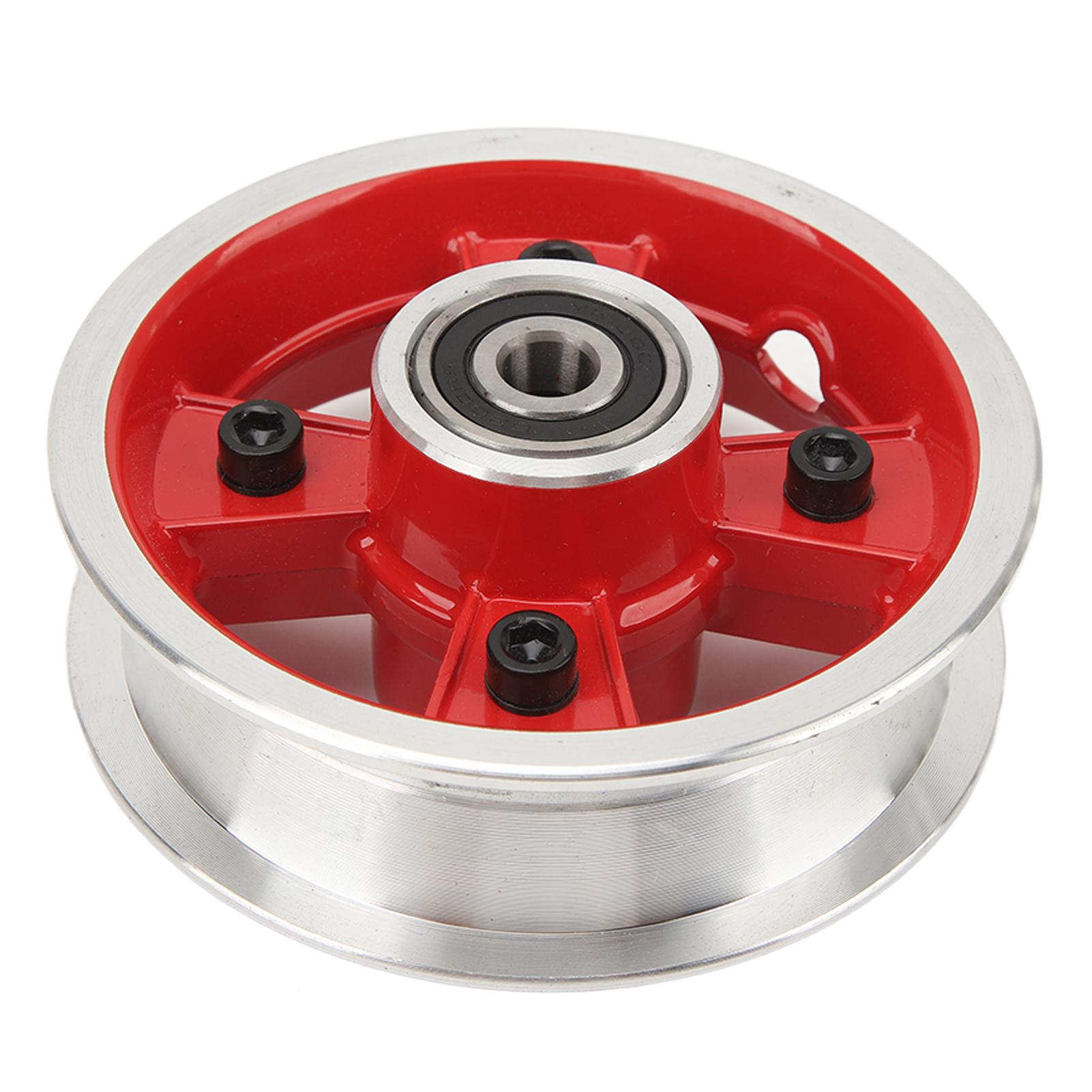 

8 Inch Electric Scooter Front Wheel Hub Aluminum Alloy Wheel Rims Hub Slot 28mm Red
