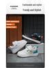 Kids' White Leather Skate Shoes for Boys - Comfortable Casual Footwear for Primary and Big Kids