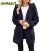 Women's Vintage Casual Solid Color Print Autumn Winter Long Sleeve Jackets & Coats International Design