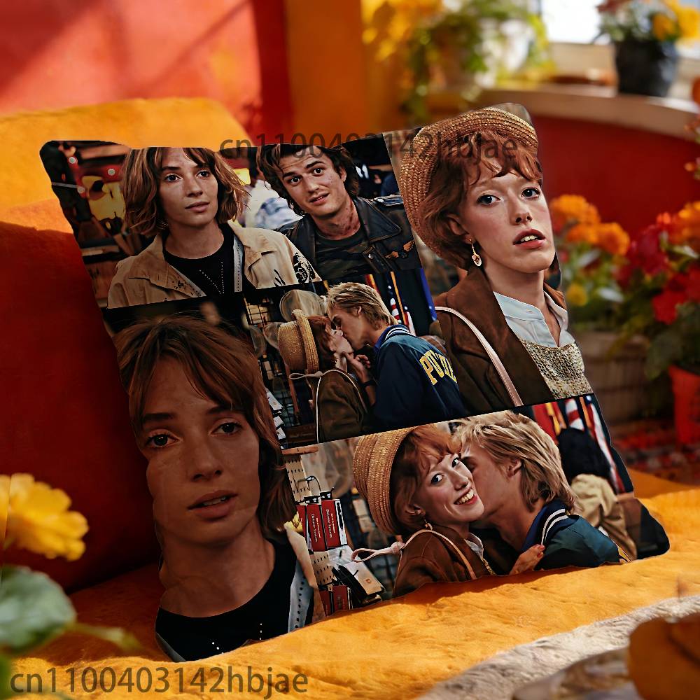 Rockie V-Vickie and R-Robin Pillow Case Print Polyester Fiber 40X40 Cm Home Sofa Throw Cushion Cover Decoration