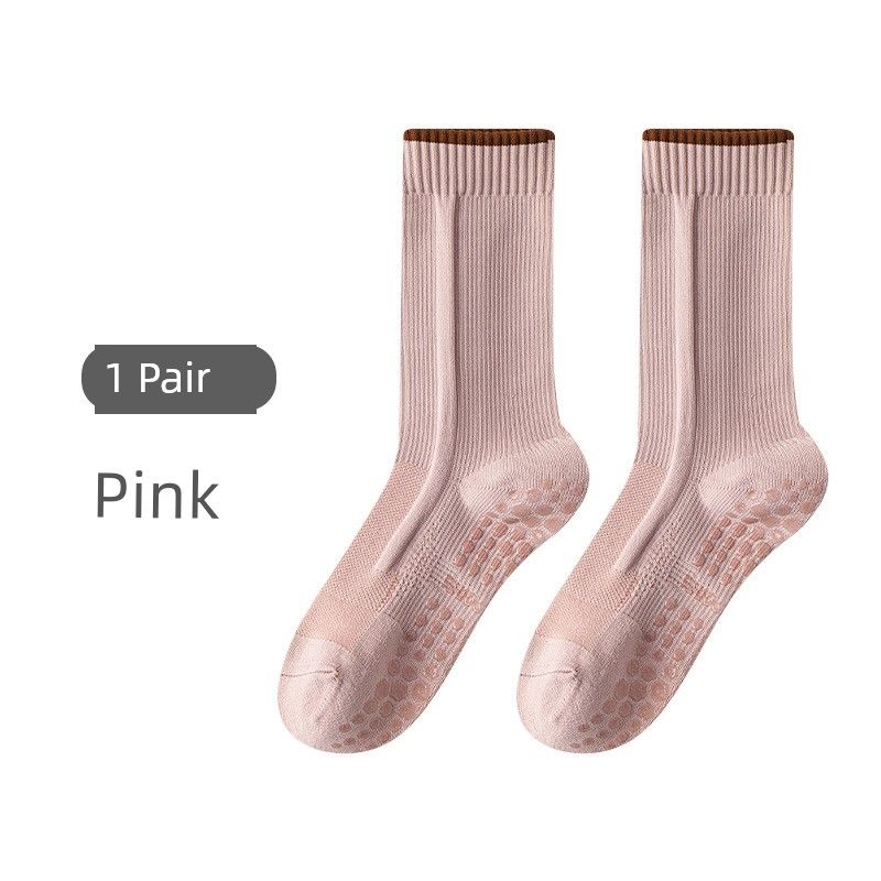 

Yoga Socks Non Slip Professional Women s Sports Fitness Room Socks Adult Dance Yoga Non-Slip Socks Pilates Socks Pink