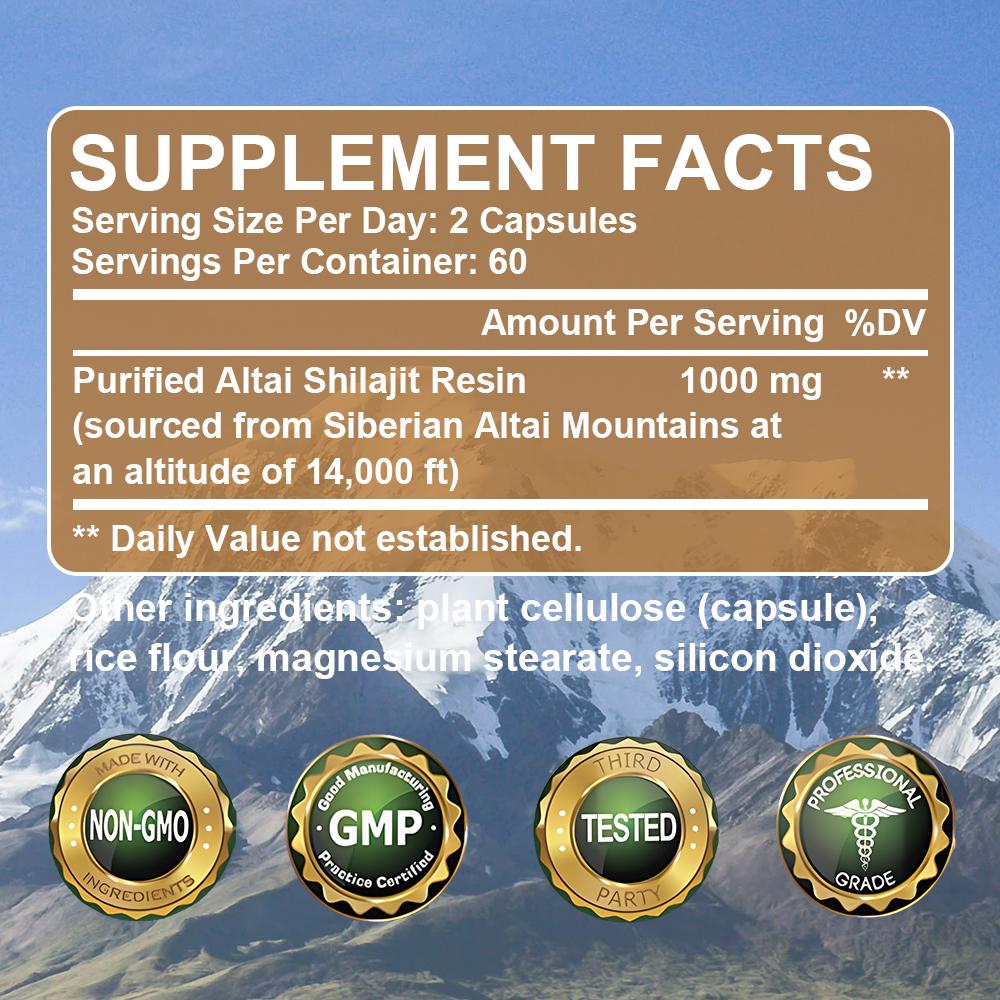Resin capsules enhance energy and vitality, boost immunity, and improve digestion. 120 capsules.