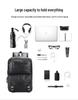 Men's PU Double Shoulder Computer Bag - Casual Business, Trendy Fashion, Large Capacity Travel Bag