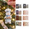 Lehká domácí dekorace Dědictví Akrylový adventní kalendář, Dekorativní závěsná ozdoba, Odolný Blind Box překvapivý dárek do ložnice a kanceláře