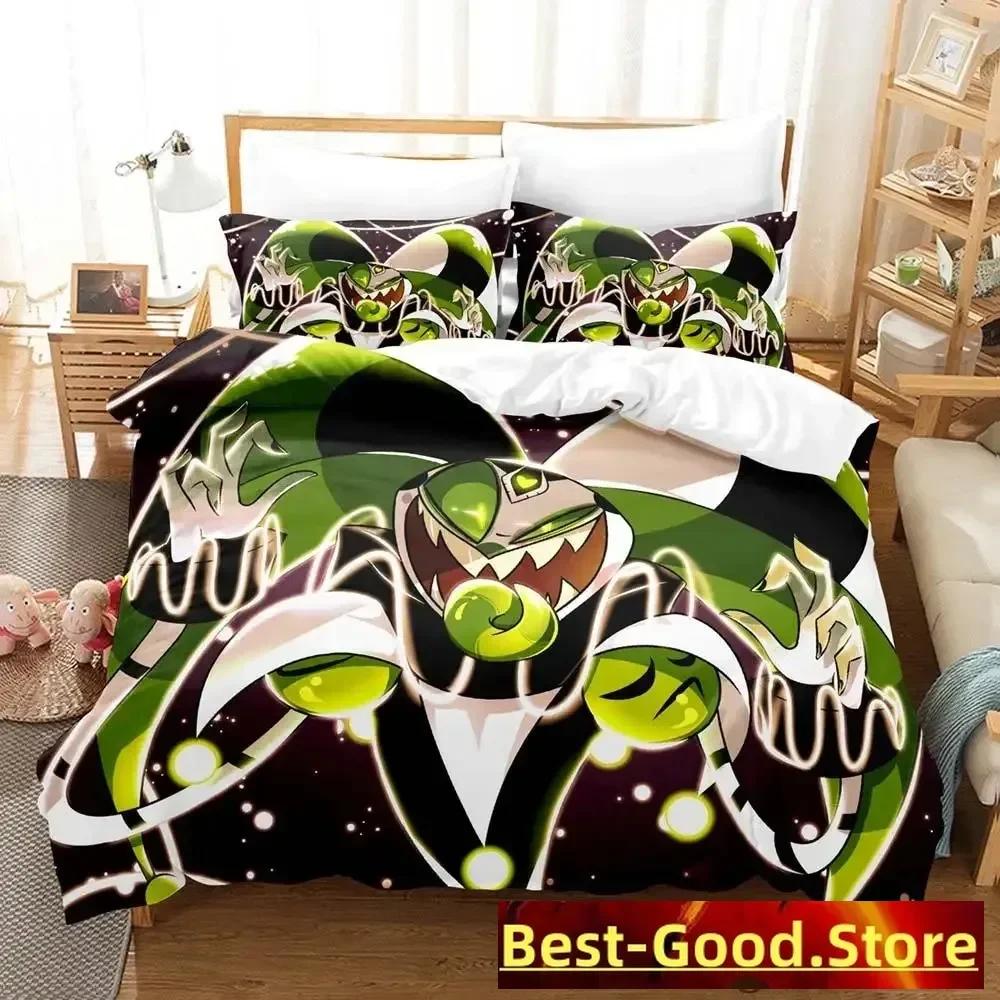 Moxxie Boss Anime Parure 3D Printed Bed Set Duvet Cover Pillowcase Bedding Set Linen Sheet Quilt Cover Full Queen King Size