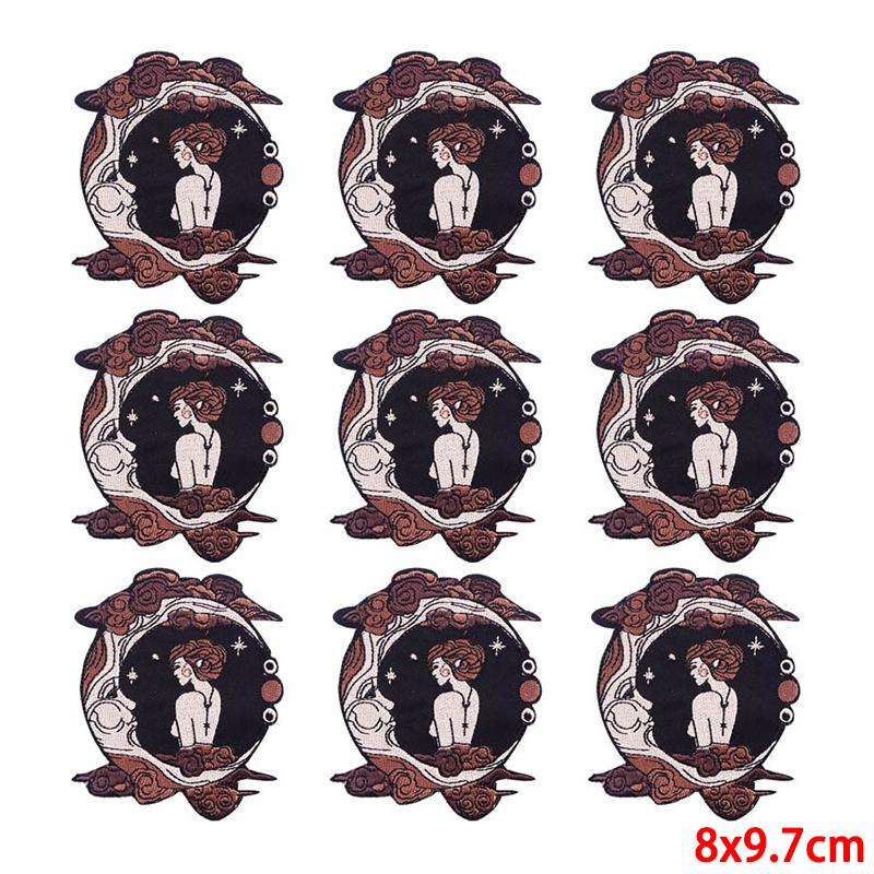 10 Pcs/lot Wholesale Embroidery Patch Iron On Patches For Clothing Patches On Clothes Jackets Decor Applique Sew Supplies