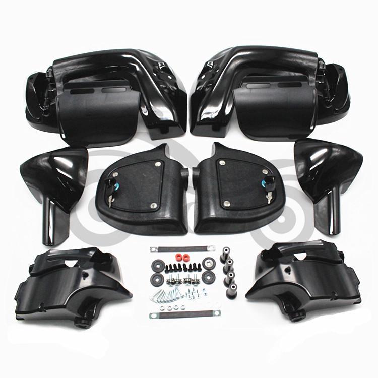 Front Leg Guards for Harley Road Glide, Road King, and Street Glide