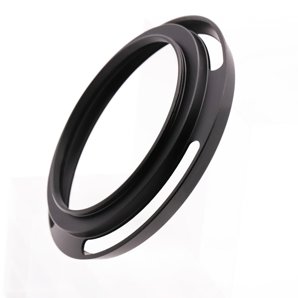 Toileum 77mm Metal Lens Lens Lens Compatible with 77mm Camera Wide 77mm Type Lens Hood Hood, Screw-On Hood, Wide-Angle Hood, Lenses, (Black)