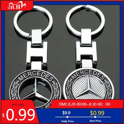 GLC GLB 1 Stück Auto Logo Schlüsselanhänger Metall Schlüsselring Schlüssel Zubehör Für Mercedes Benz AMG W204 W205 W203 W211 W212 W213 W201 W210 W124