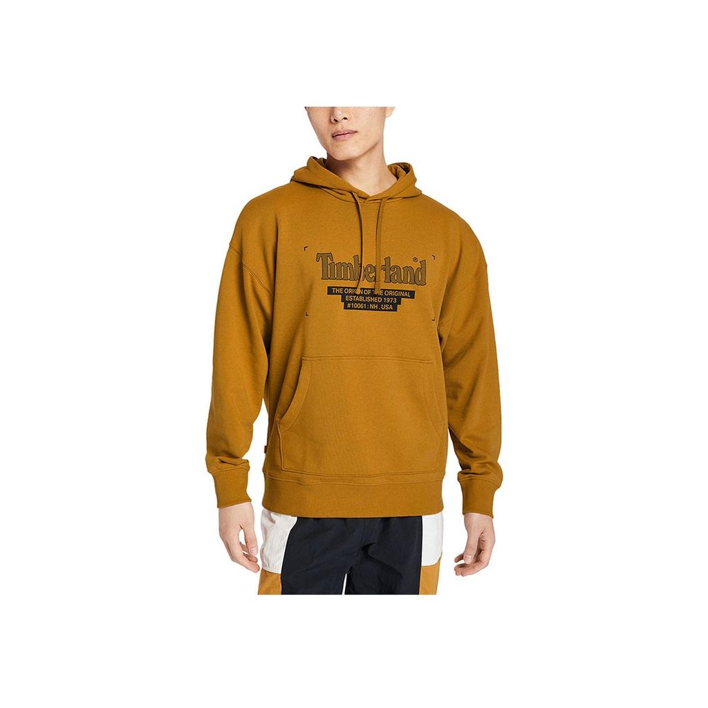 Timberland Felpa con cappuccio casual da esterno con stampa logo da uomo felpe Grano A2D6Z-P47