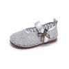 Girls' Princess Shoes Soft-Sole Non-Slip Leather Shoes, Breathable Mesh Hollow-Out Casual Shoes for Toddlers