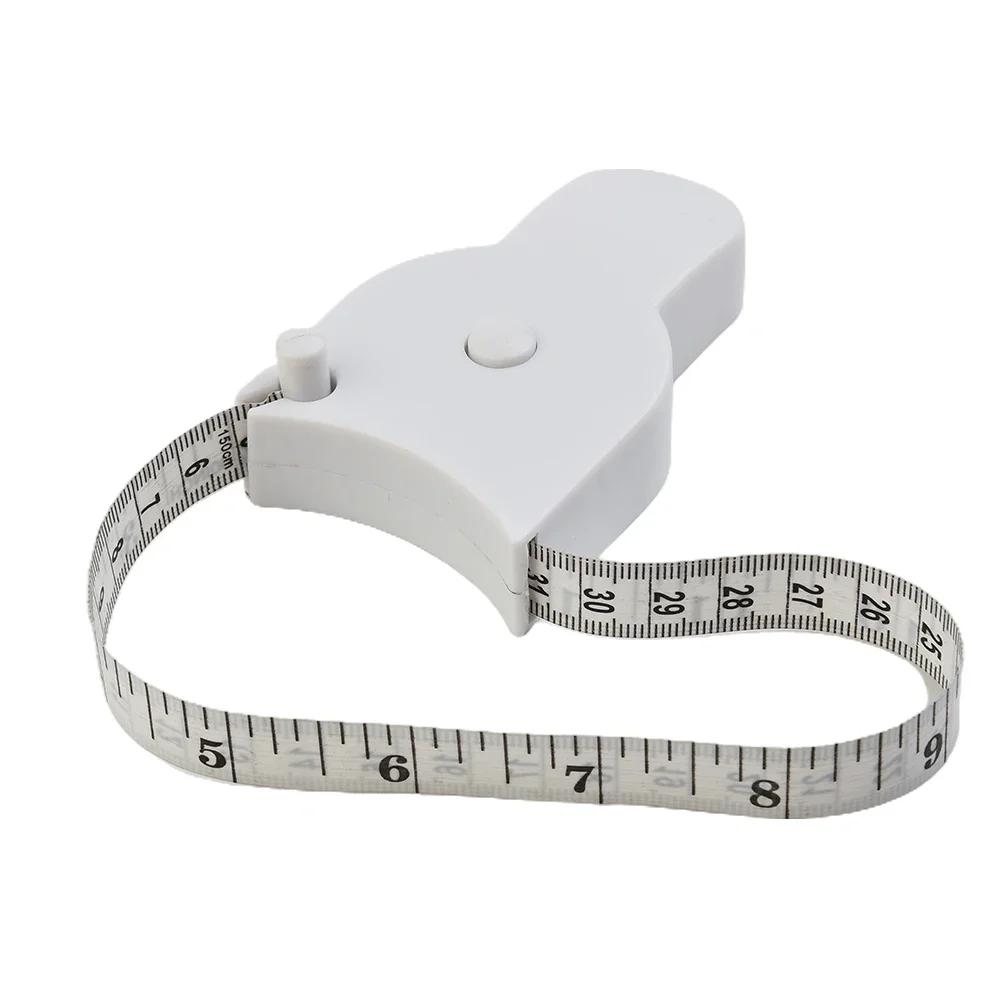 Self-tightening Body Measuring Tape Ruler 150cm/60 Inch Sewing Tailor Dressmaking Measure Ruler Meter Film For Waist Chest Legs