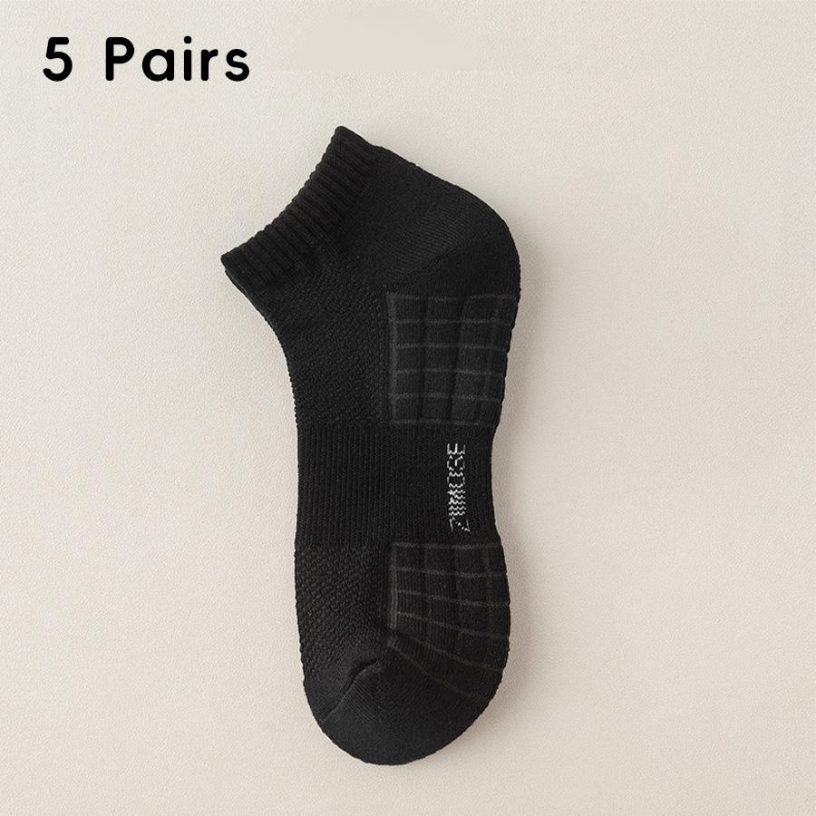 1pc 4pcs 5pcs 10pcs Socks Men's Cotton Spring Towel Bottom with Velvet Mid-tube White Stockings Thickened Sports Basketball Sock