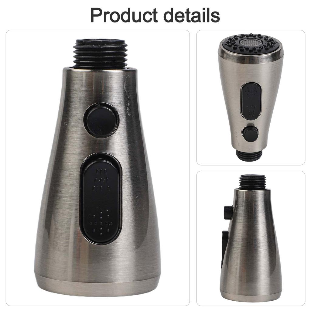 Wasserhahn Brausekopf Brause Gebürstet 1 Stück ABS Brandneu