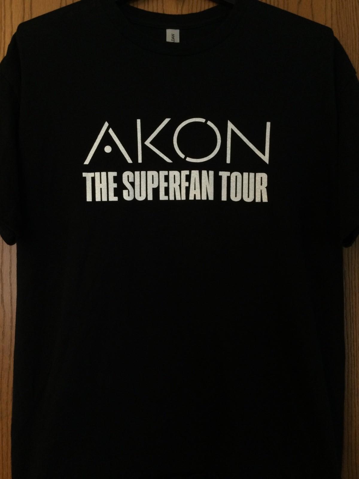 Akon - Singer/Songwriter/Producer/Actor - “The Superfan Tour” - Black Shirt - XL XXL
