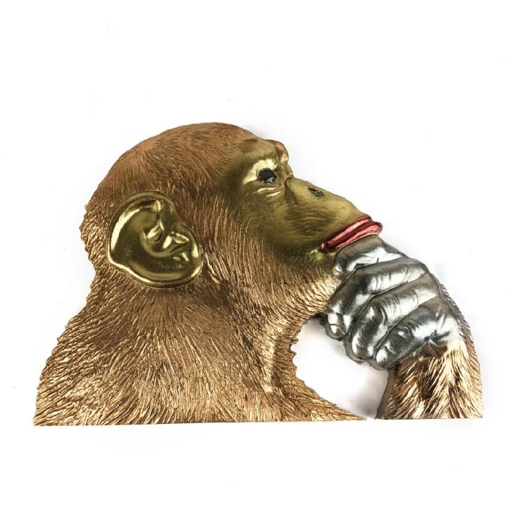 Thinking Gorillas Ornament Decoration Mold Epoxy Resin DIY Craft for Home Decor