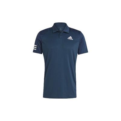 Club 3-Stripes Tennis Casual Short Sleeve Polo Men Tops Navy GL5458